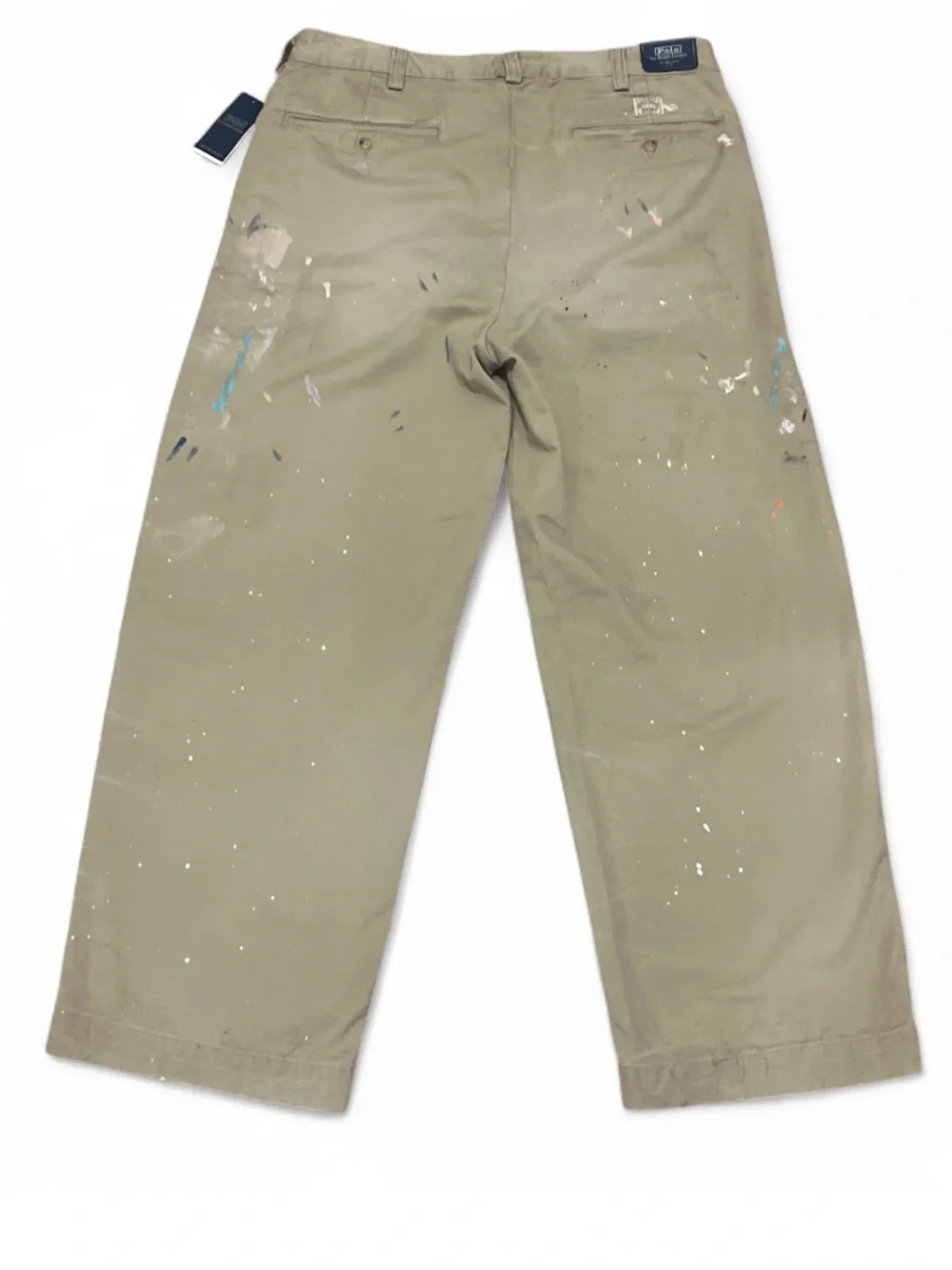 Polo by Ralph Lauren The Big Chino Khaki Paint-Splatter Pants 36/30